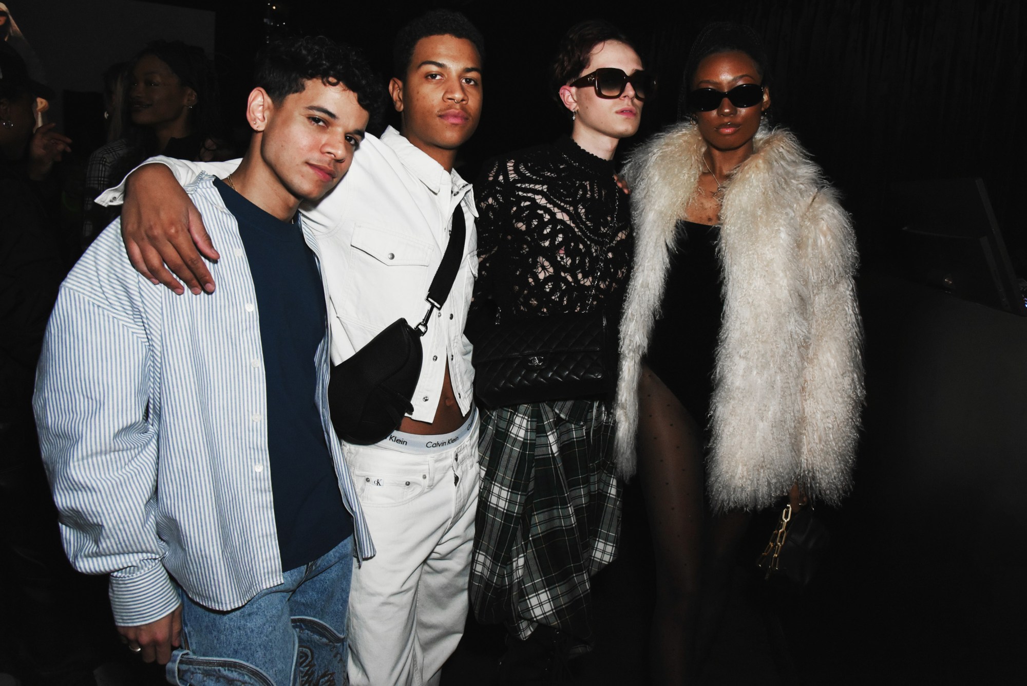 photos of the crowd at the i-D calvin klein syky nyfw party