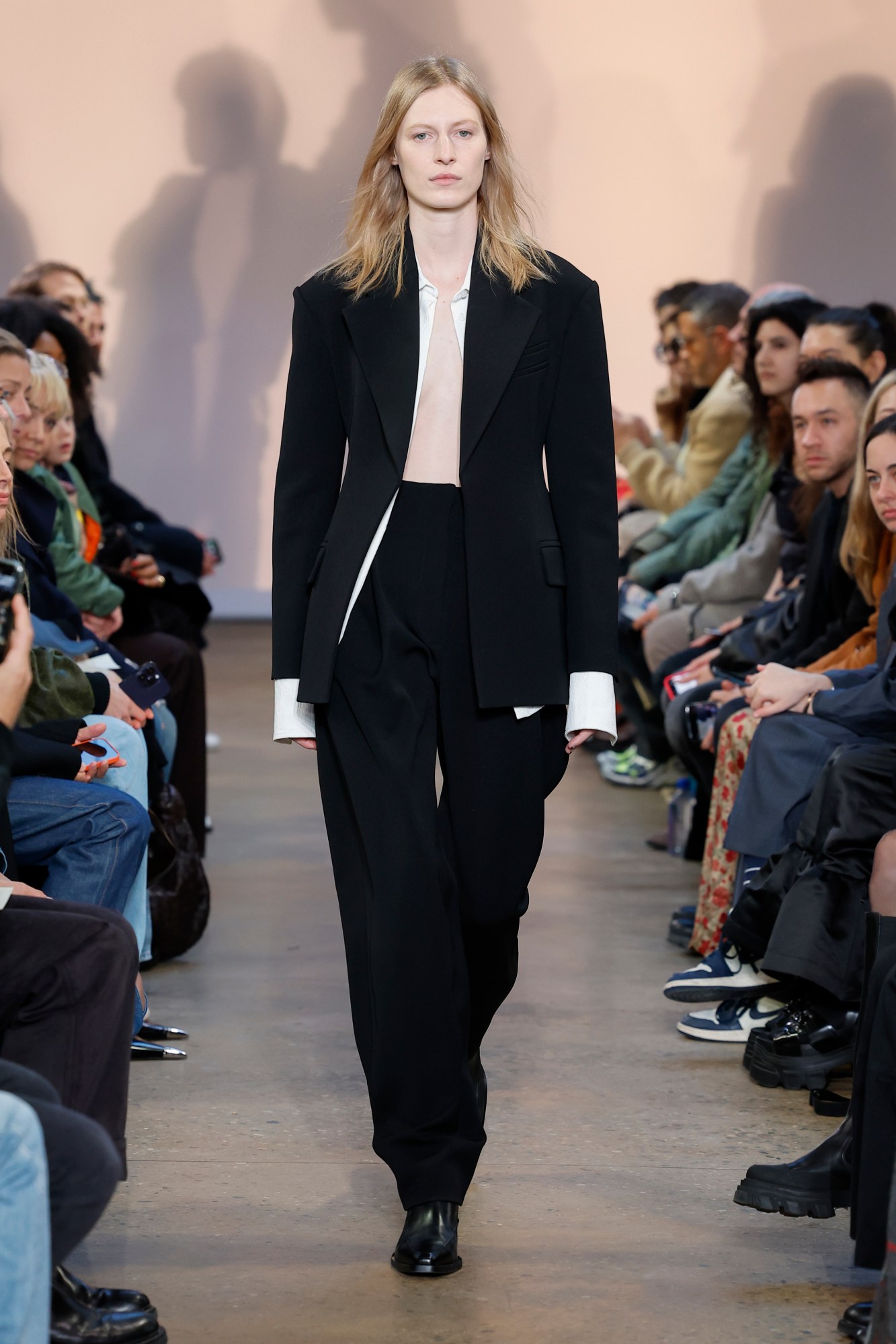 Model walking for Proenza Schouler AW23 at New York Fashion Week