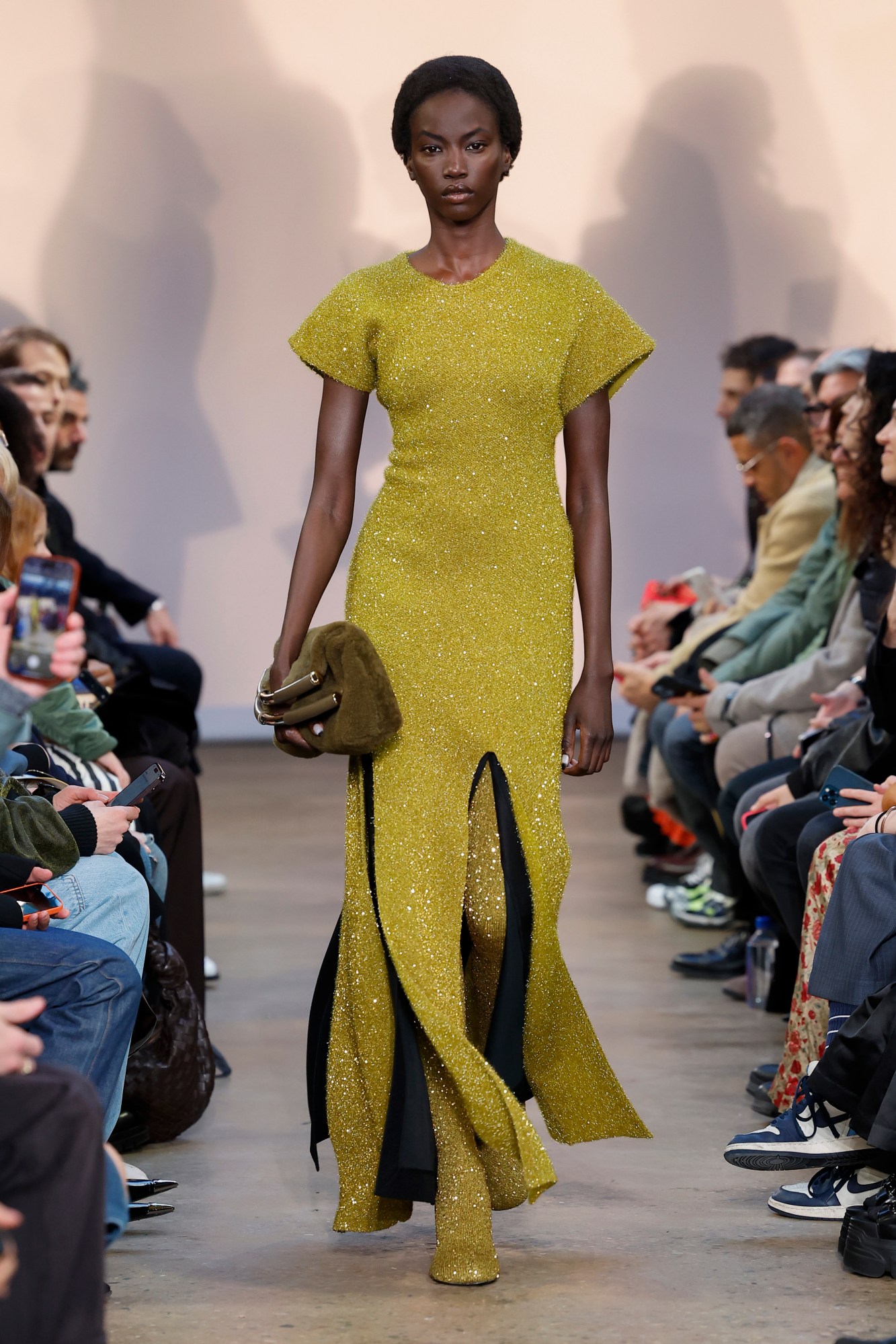 Model walking for Proenza Schouler AW23 at New York Fashion Week