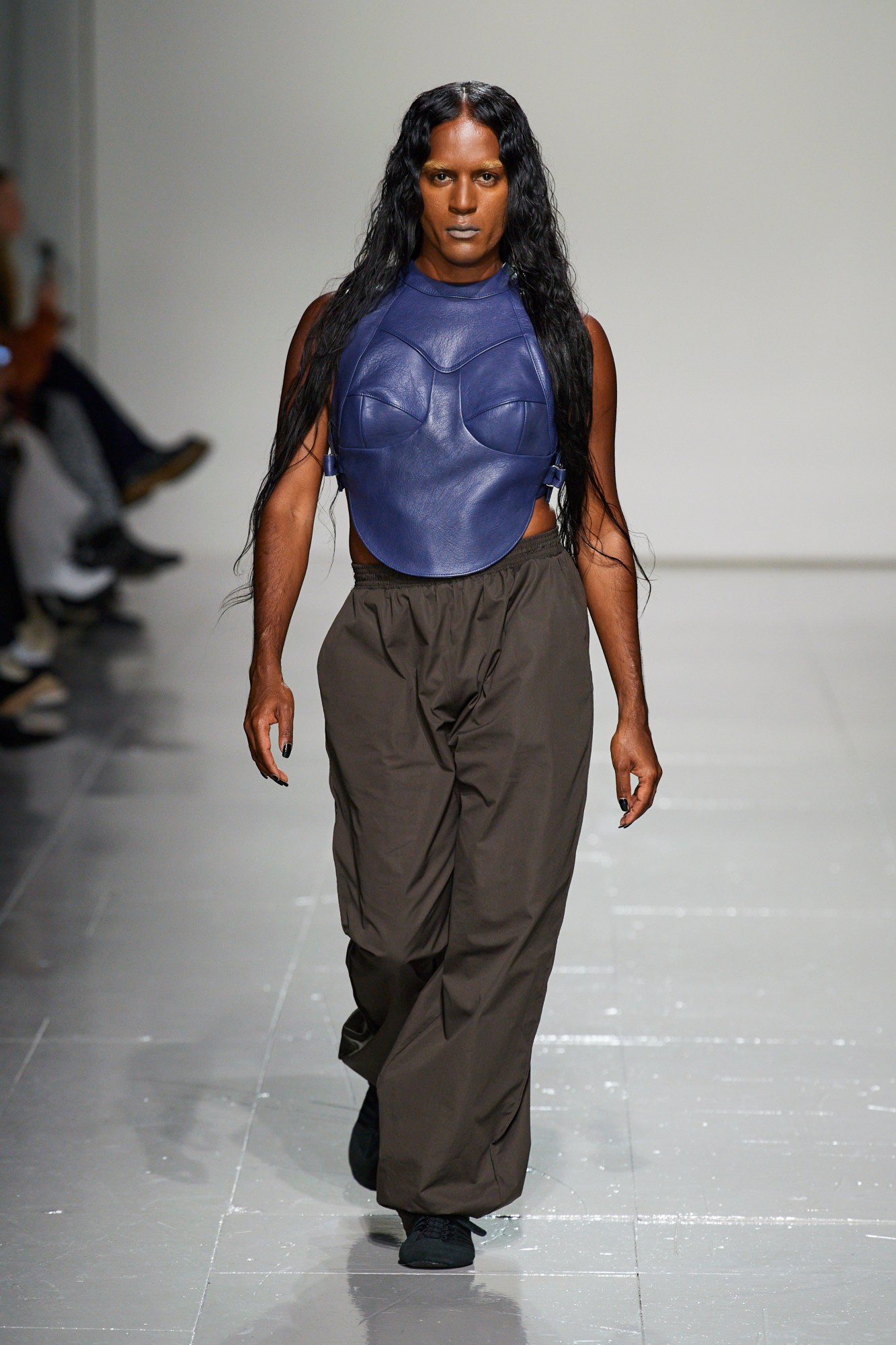 Model walking for Sinéad O’Dwyer AW23 at London Fashion Week