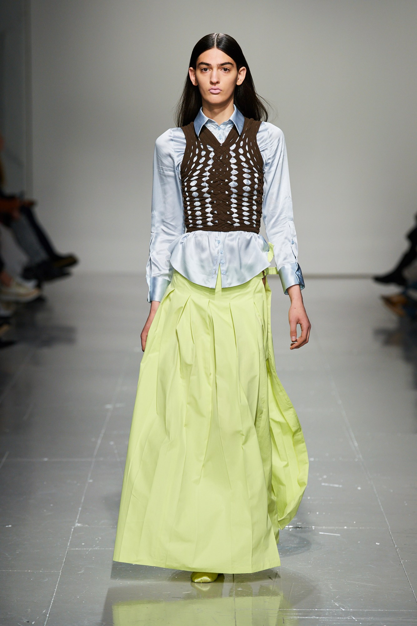 Model walking for Sinéad O’Dwyer AW23 at London Fashion Week