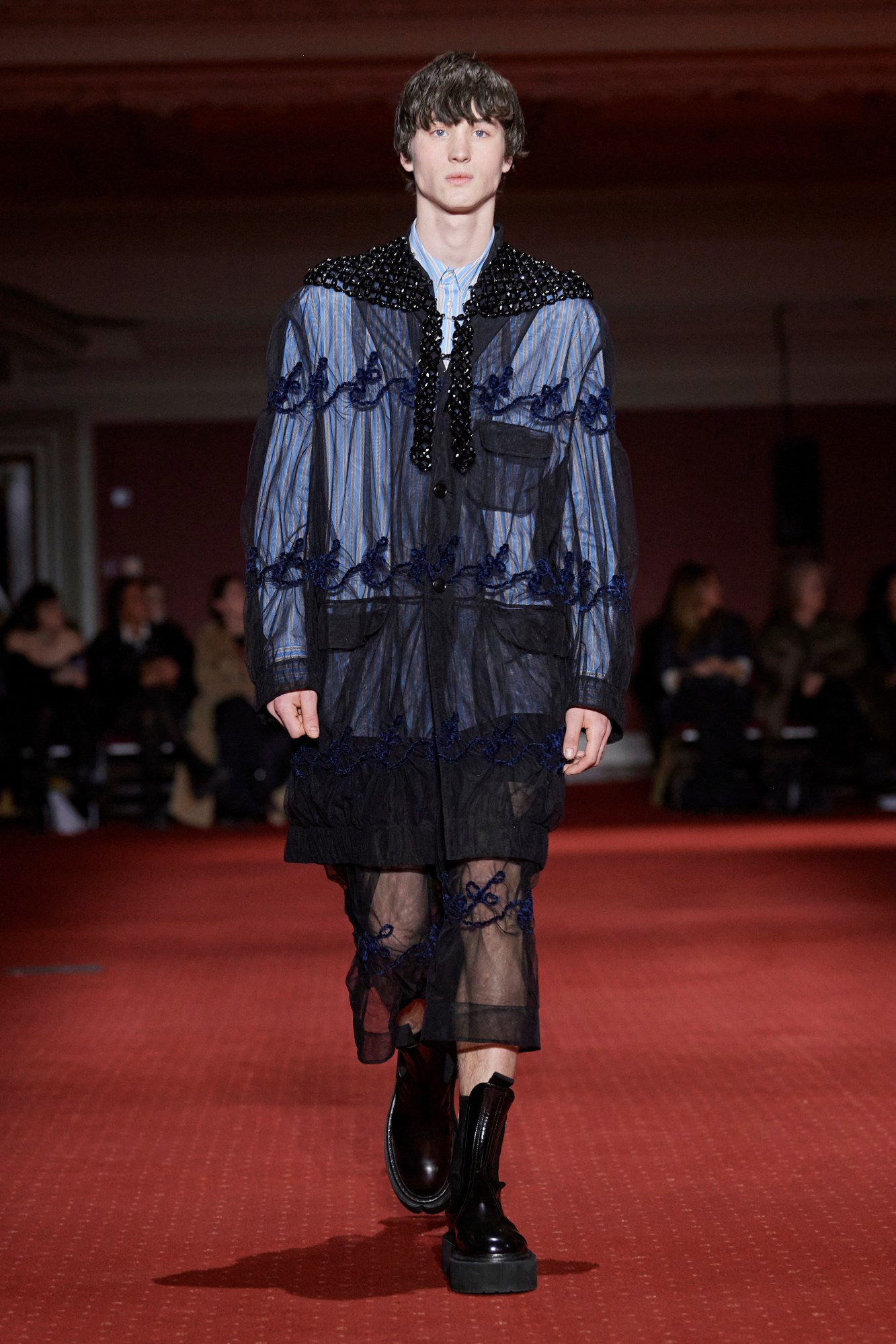 Model walking for Simone Rocha AW23 at London Fashion Week