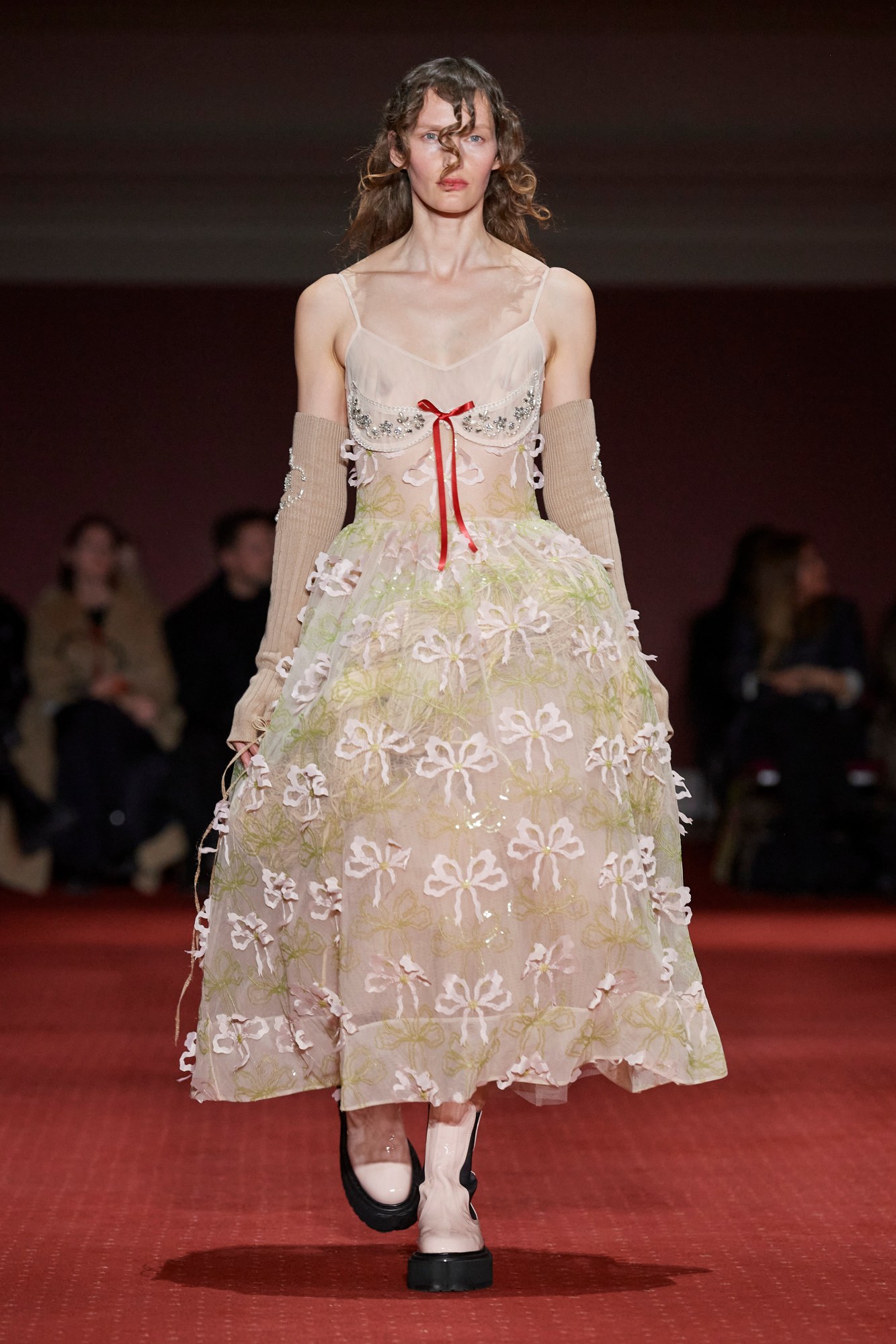 Model walking for Simone Rocha AW23 at London Fashion Week