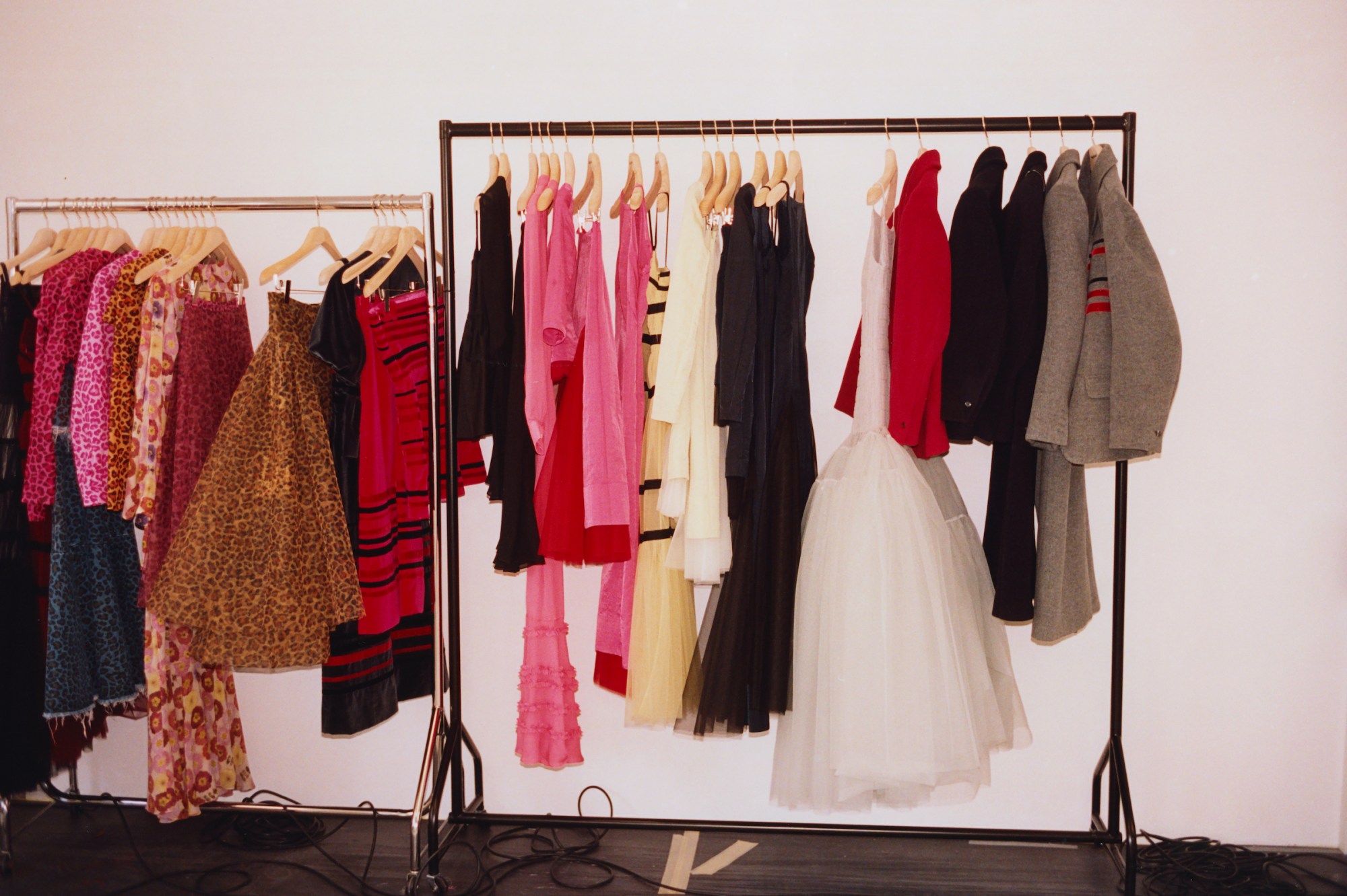 Exclusive photographs for i-D from the studio of the Molly Goddard AW23 collection during London Fashion Week