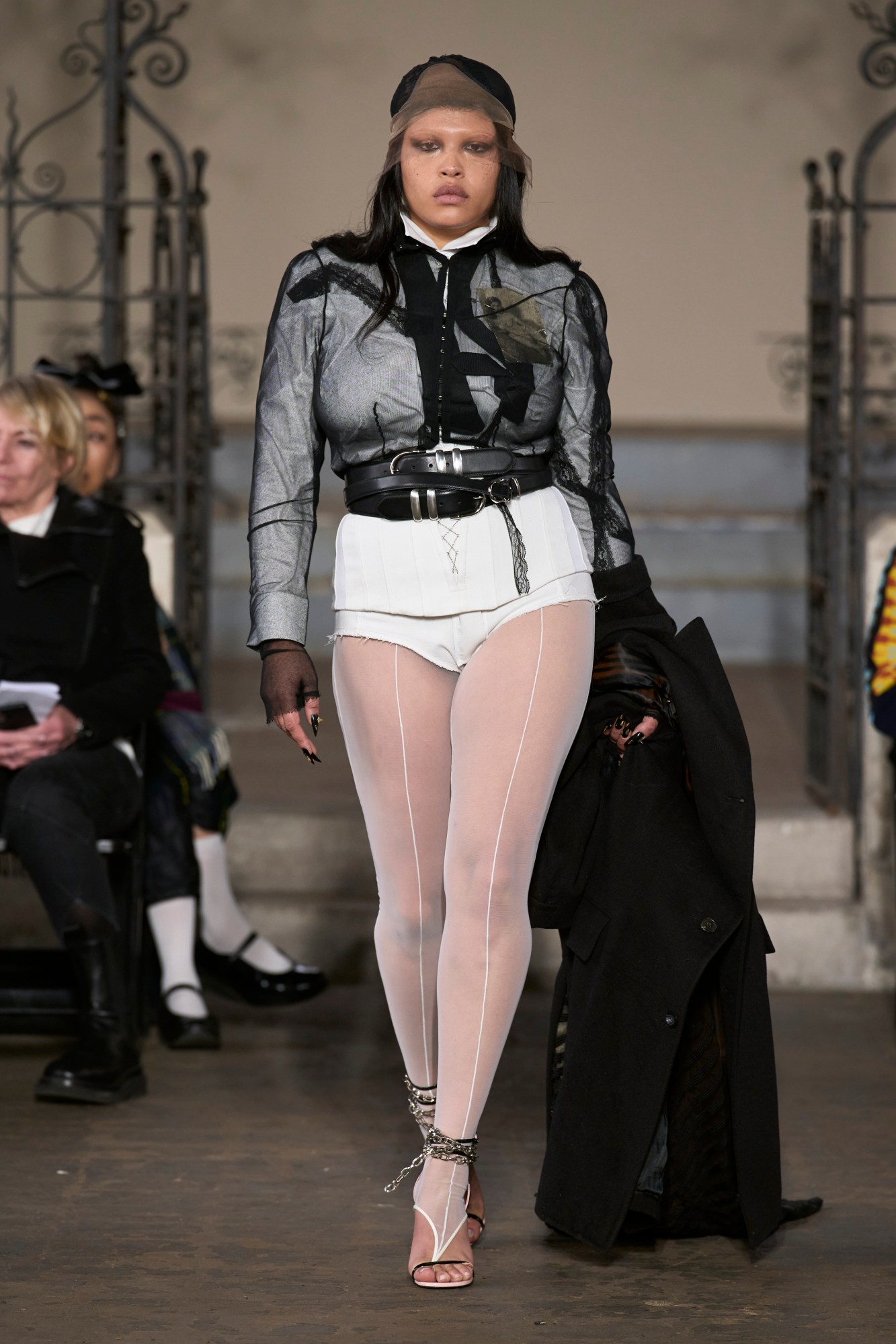 Model walking for Dilara Findikoglu AW23 at London Fashion Week