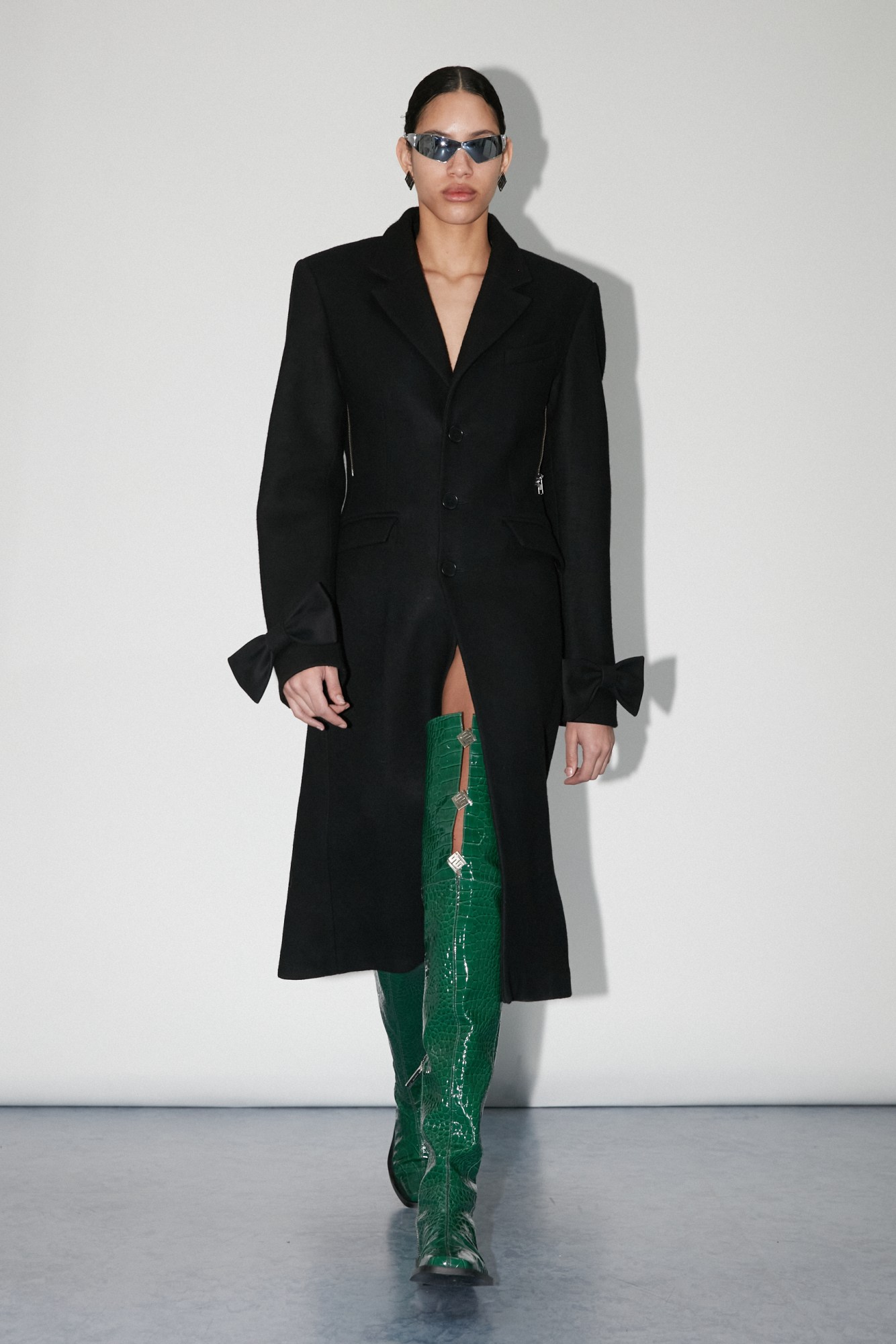 Model walking for the GmbH show at Paris Fashion Week AW23