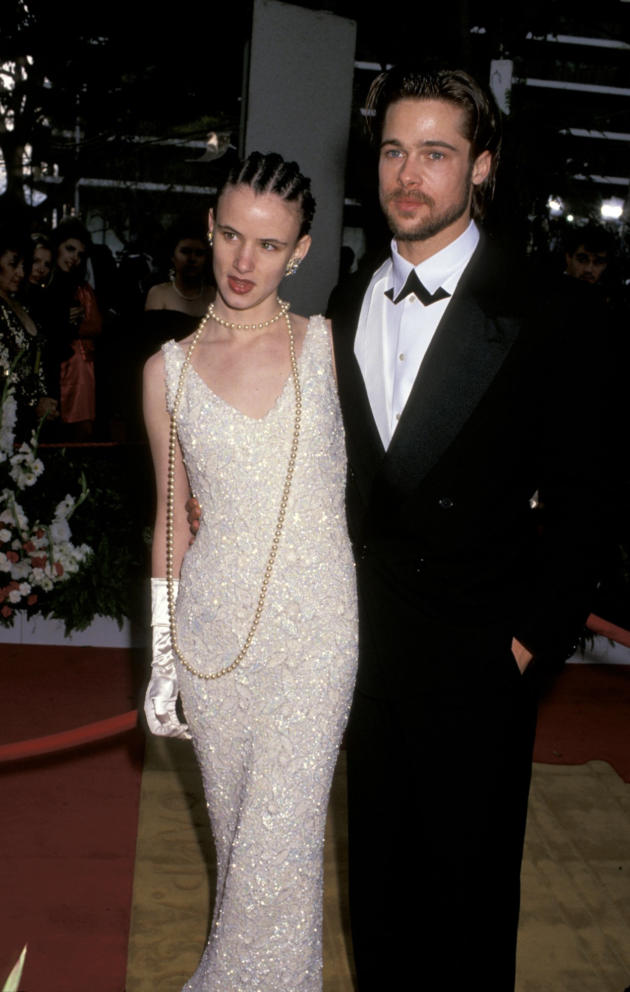 Juliette Lewis and Brad Pitt at the Academy Awards with Brad Pitt, 1992