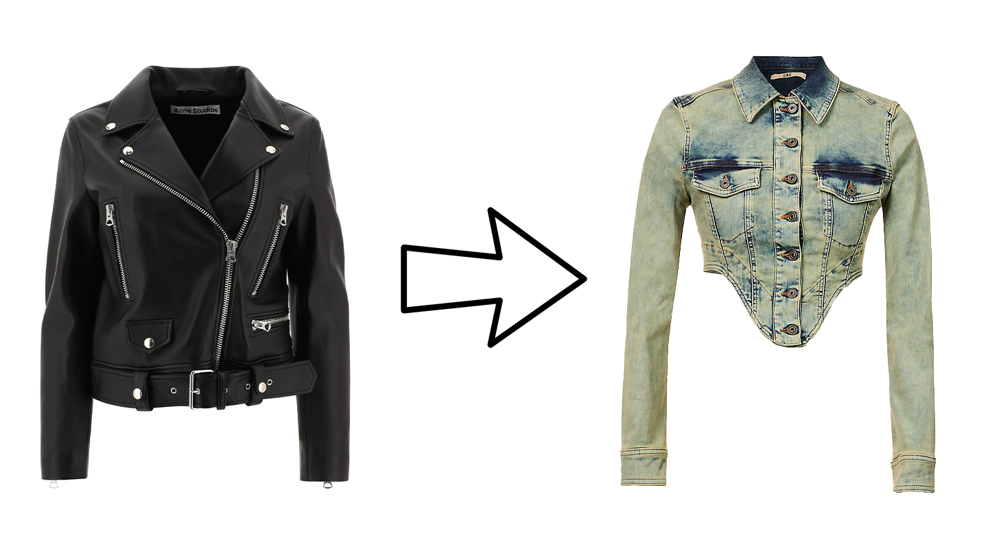 Acne biker jacket and KNWLS claw jacket 