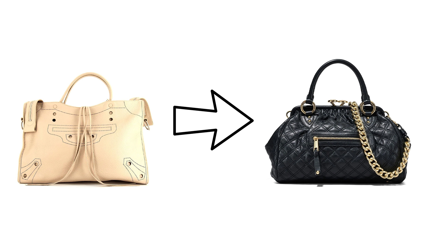 Balenciaga city bag and Marc jacobs Stamm 