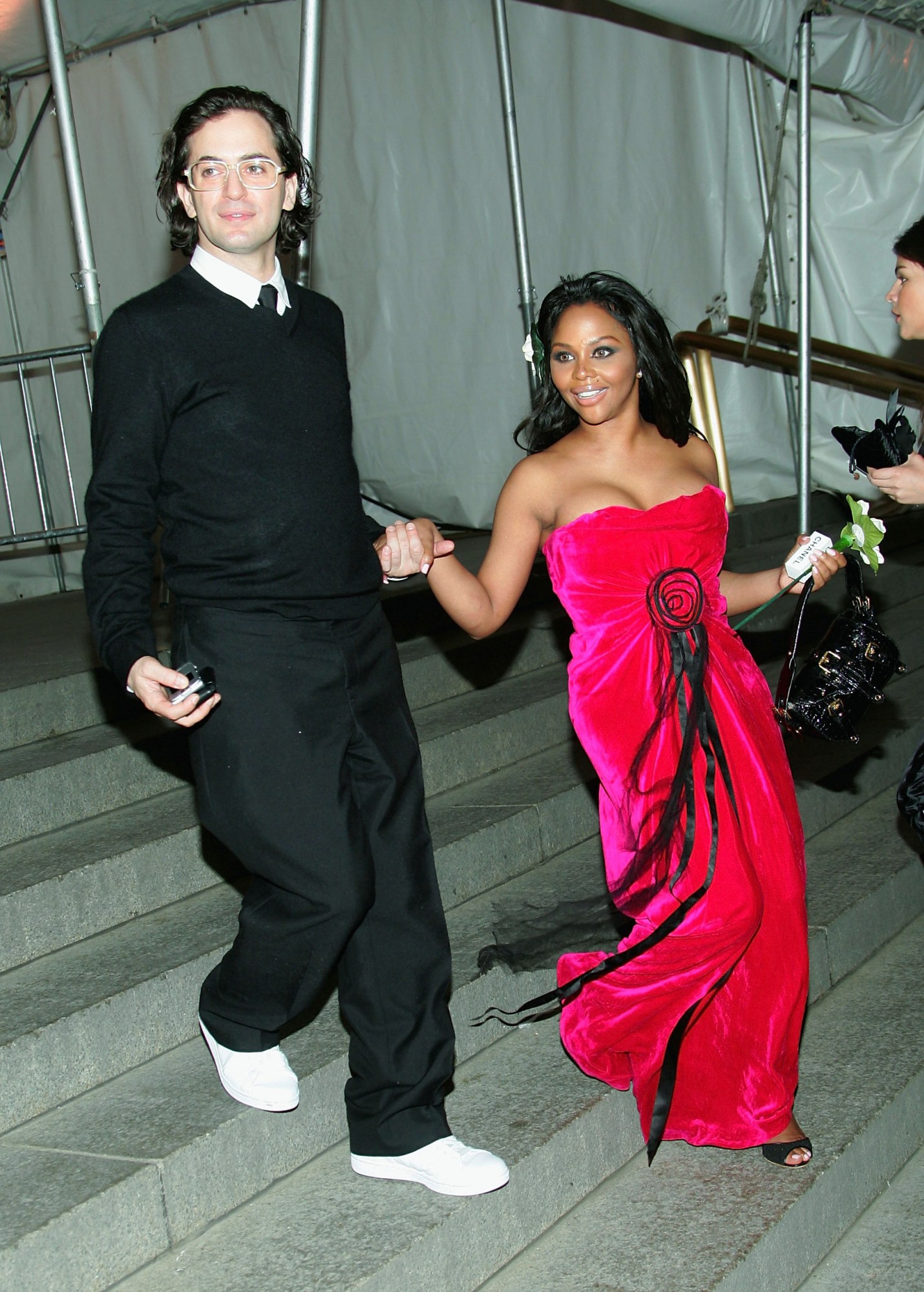 Tom Ford and Lil Kim at the Met Gala, 2005