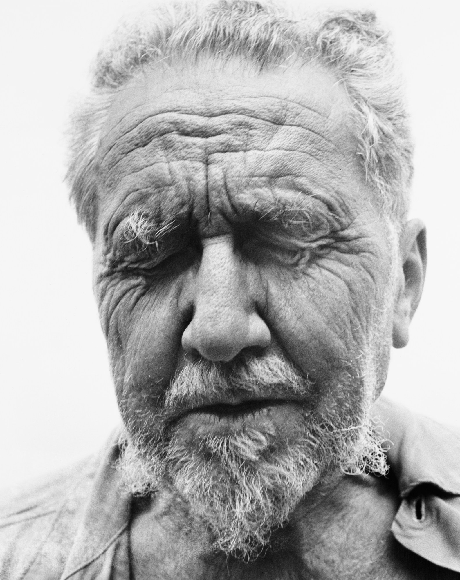 Ezra Pound, poet, at the home of William Carlos Williams, Rutherford, New Jersey, June 30, 1958