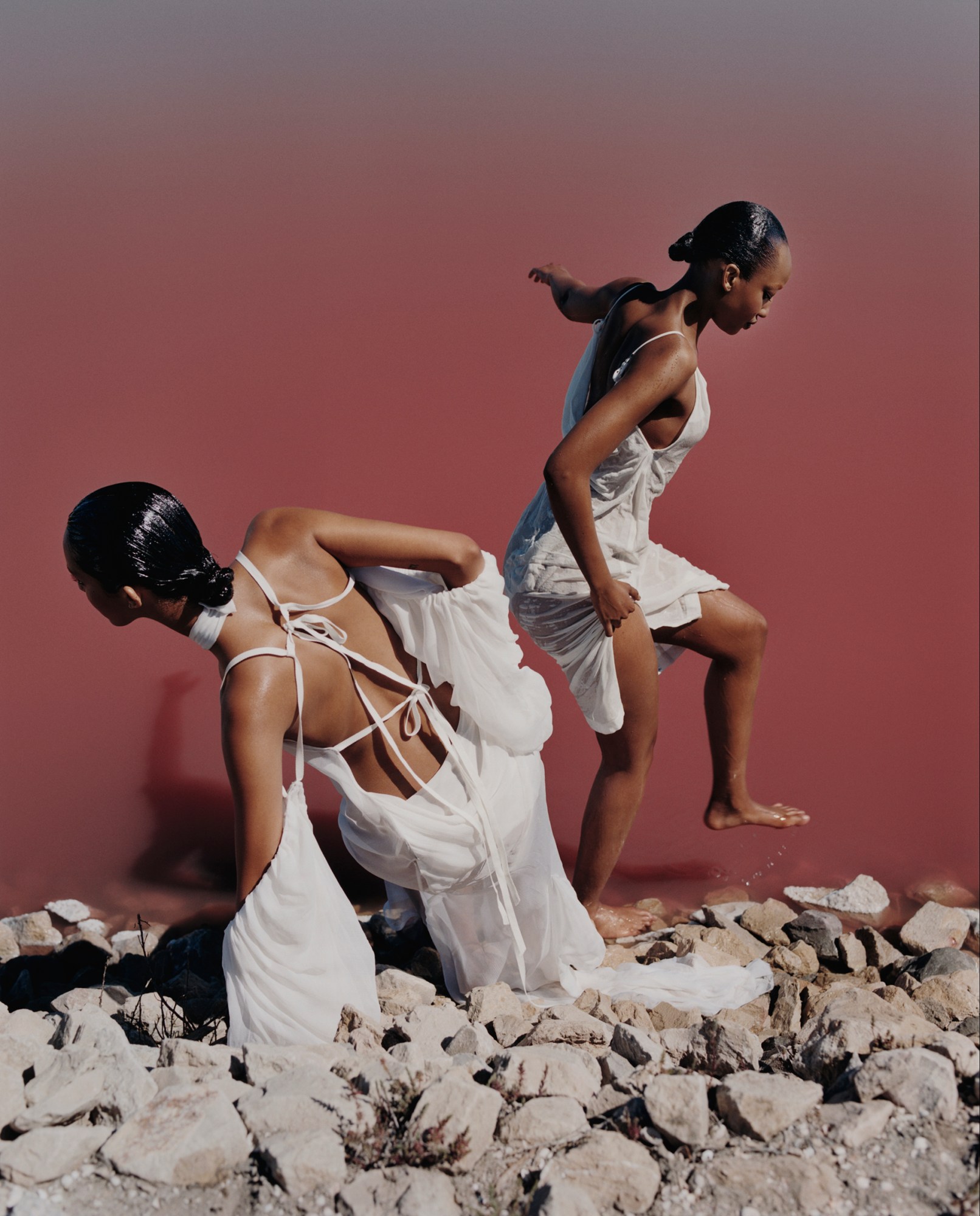 Mona Tougaard and Divine Mugisha photographed by Tyler Mitchell