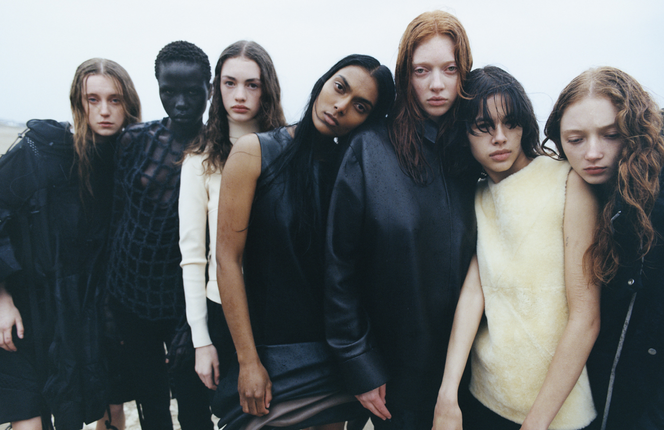 LJ Clossick, Naomi Apajok, Rose Elisabeth Minnie Darby, Nicole Bux, Rachael Carruthers, Inès Richard and Lydia Reid photographed by Oliver Hadlee Pearch on Camber Sands.