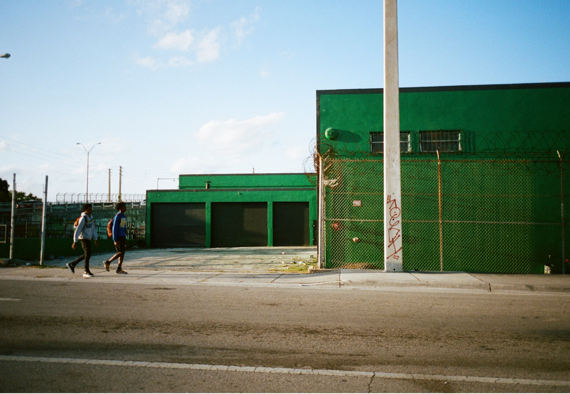 Violet skate crew photographed by Sandy Kim in Miami.