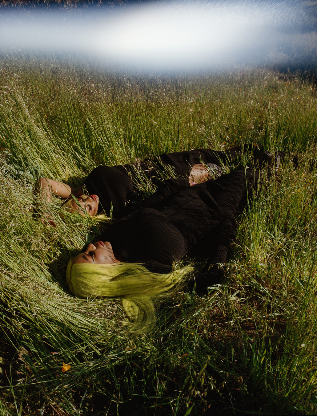 Shannon and Shannade Clermont (The Clermont Twins) photographed by Tyler Kohlhoff in Malibu.