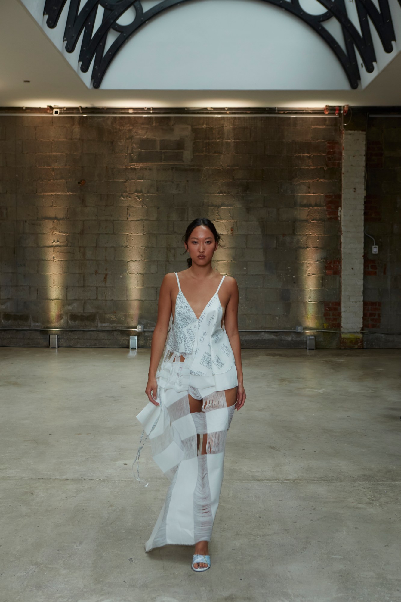 lillian chen parsons bfa graduate collection on the runway