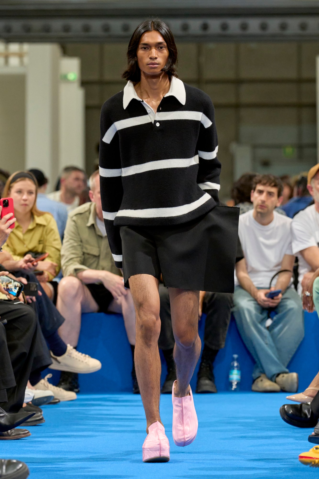 Model walking for JW Anderson SS24 Men's. Image via Spotlight