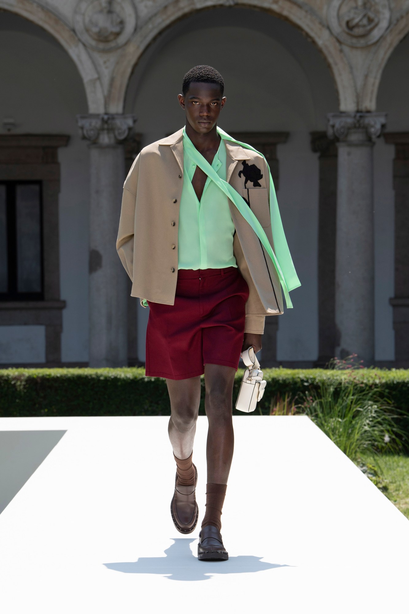 Model walking for Valentino SS24 Men's. Image via Spotlight