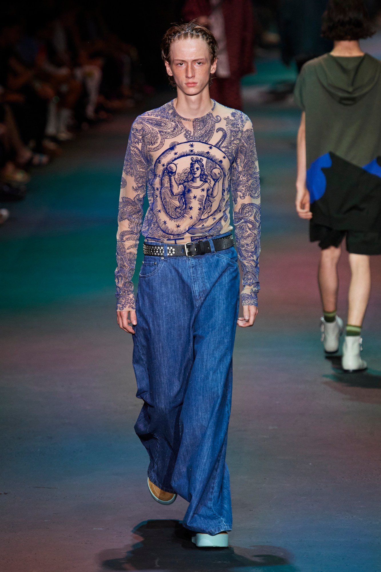 Model walking for Etro SS24 Men's. Image via Spotlight