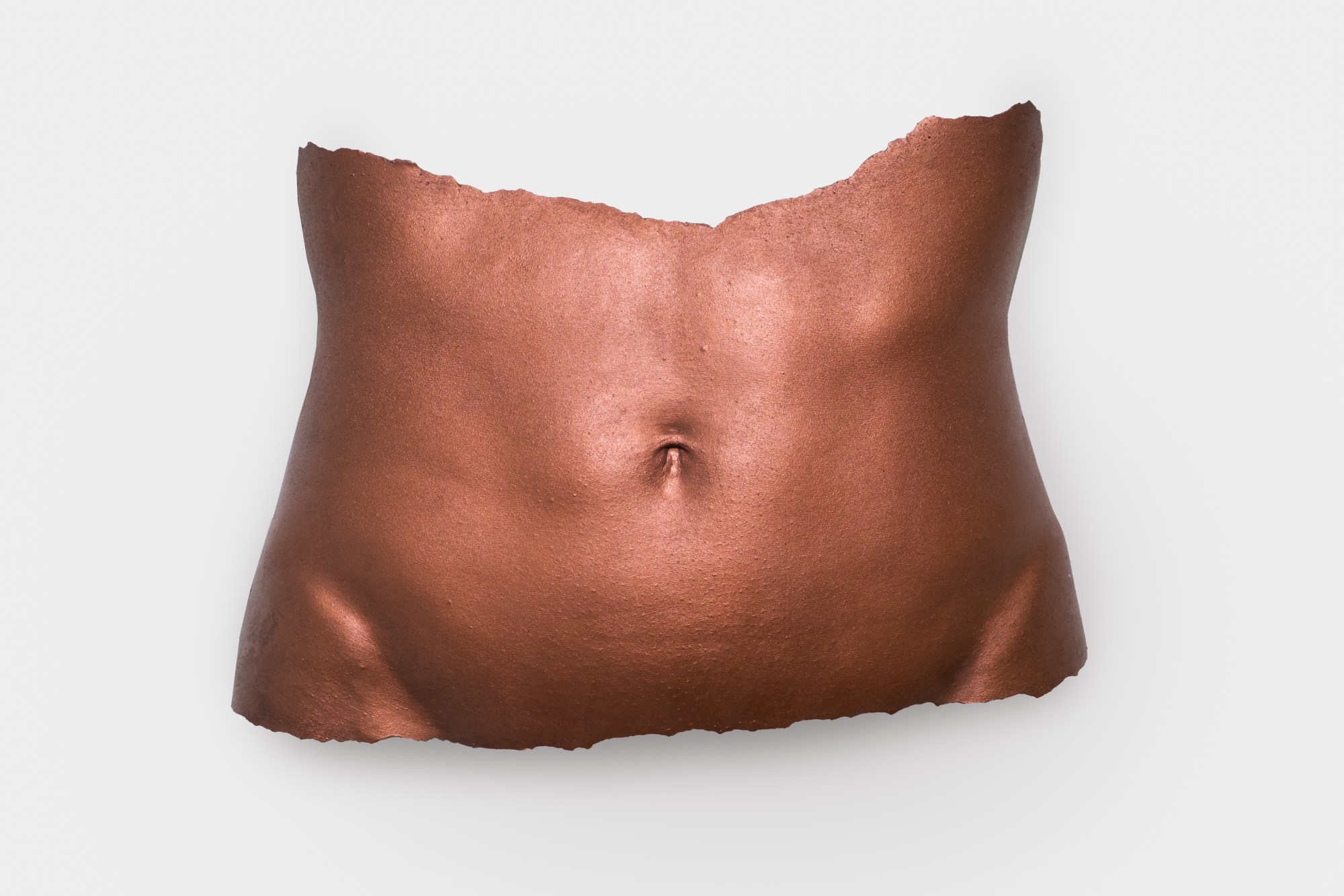 a copper modling of a torso