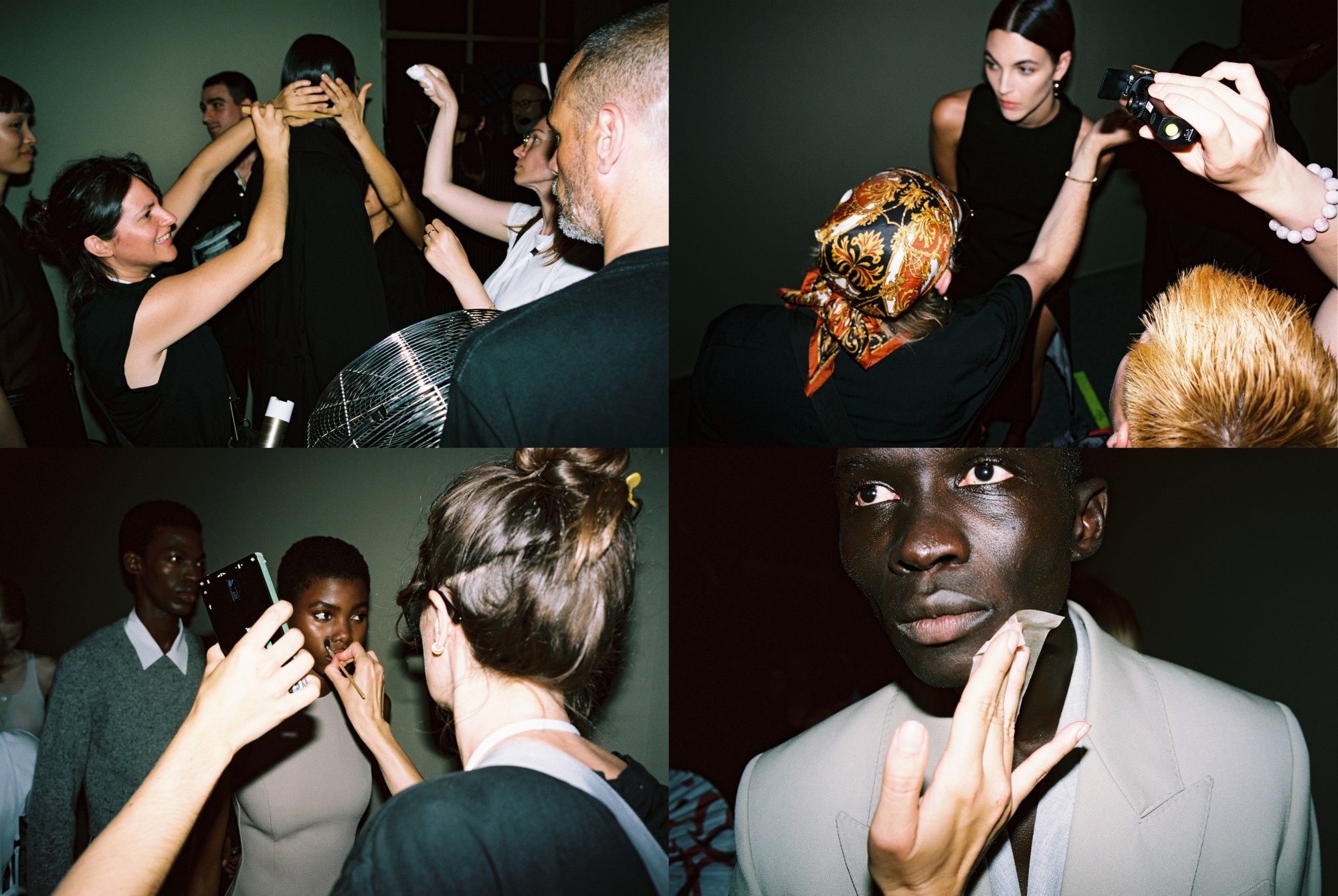 Photograph by Francesc Planes of make-up at Paris Fashion Week Men's SS24