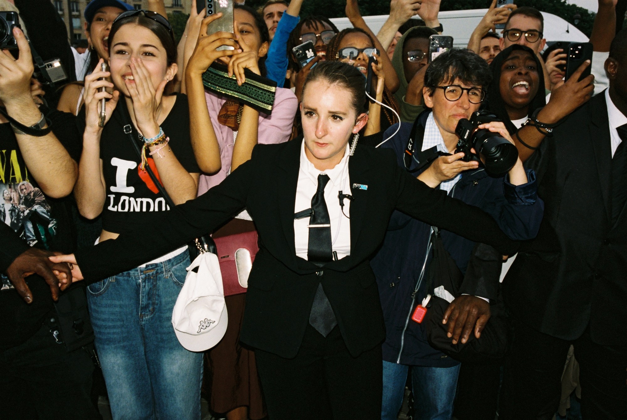 Photograph by Francesc Planes of security at Paris Fashion Week Men's SS24