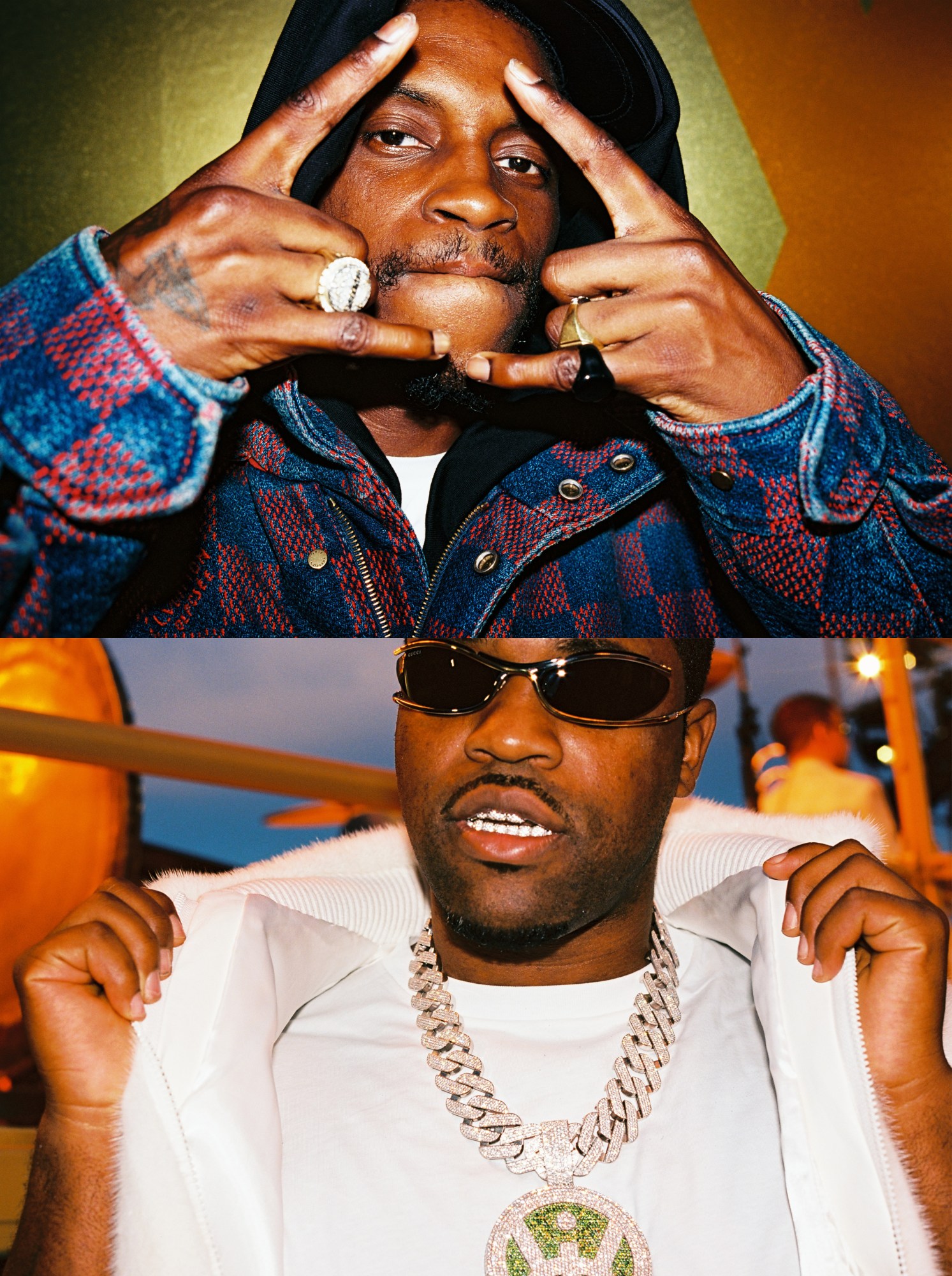 Photograph by Francesc Planes of asap Nast and asap ferg at Paris Fashion Week Men's SS24