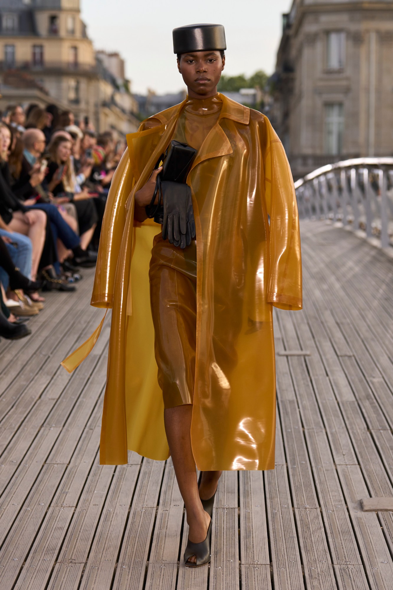 Model wearing Alaïa at Haute Couture Fashion Week AW23 in Paris. Image from Spotlight.