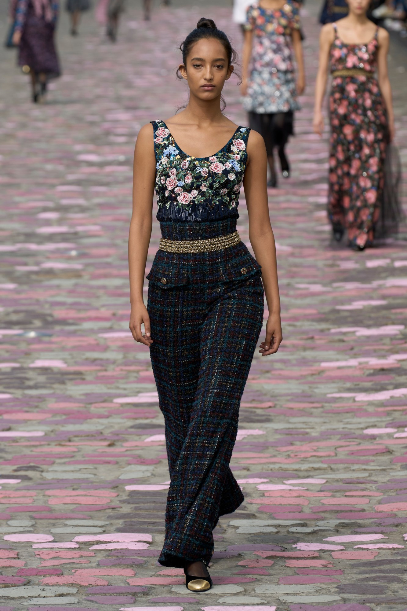 Model wearing Chanel at Haute Couture Fashion Week AW23 in Paris. Image from Spotlight.