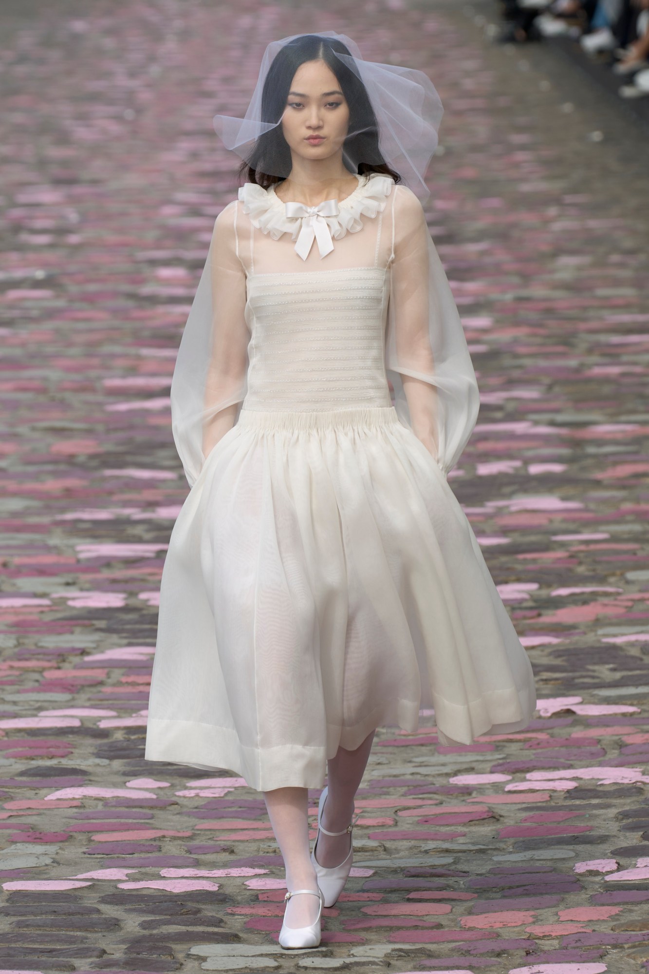 Model wearing Chanel at Haute Couture Fashion Week AW23 in Paris. Image from Spotlight.