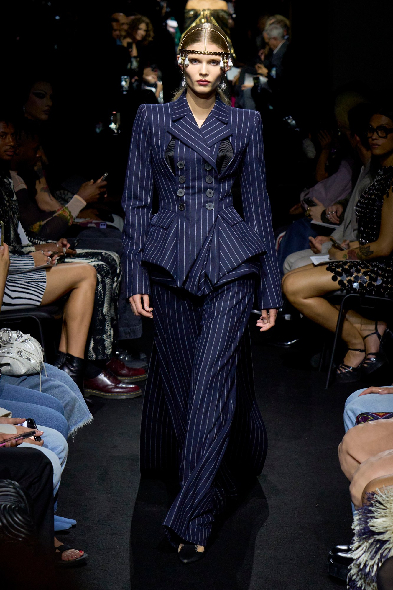 Model wearing Jean Paul Gaultier at Haute Couture Fashion Week AW23 in Paris. Image from Spotlight.