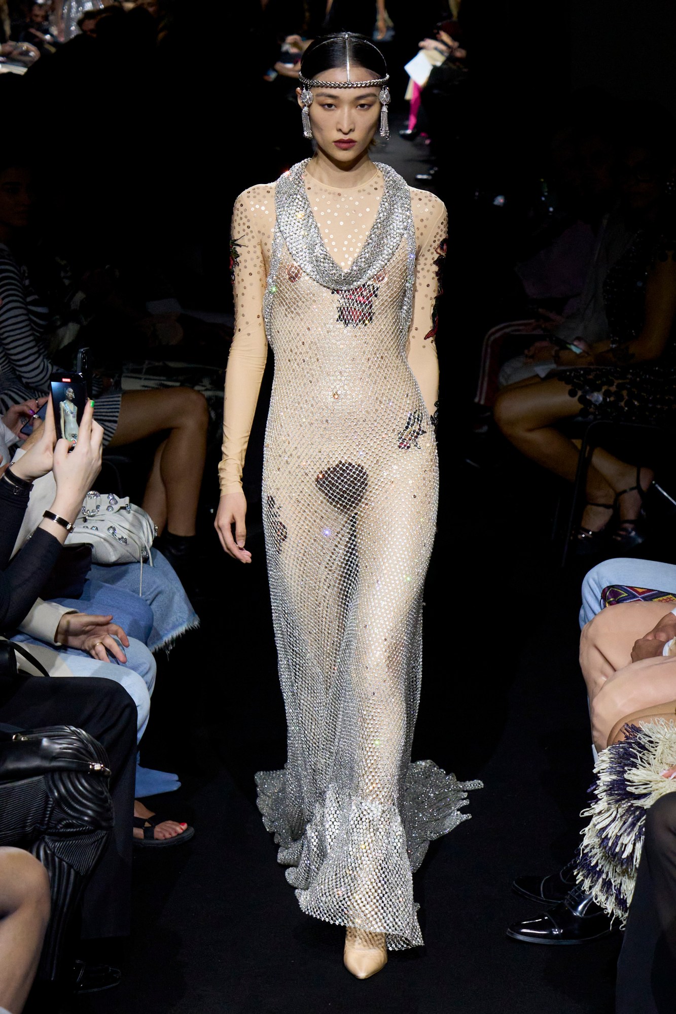 Model wearing Jean Paul Gaultier at Haute Couture Fashion Week AW23 in Paris. Image from Spotlight.