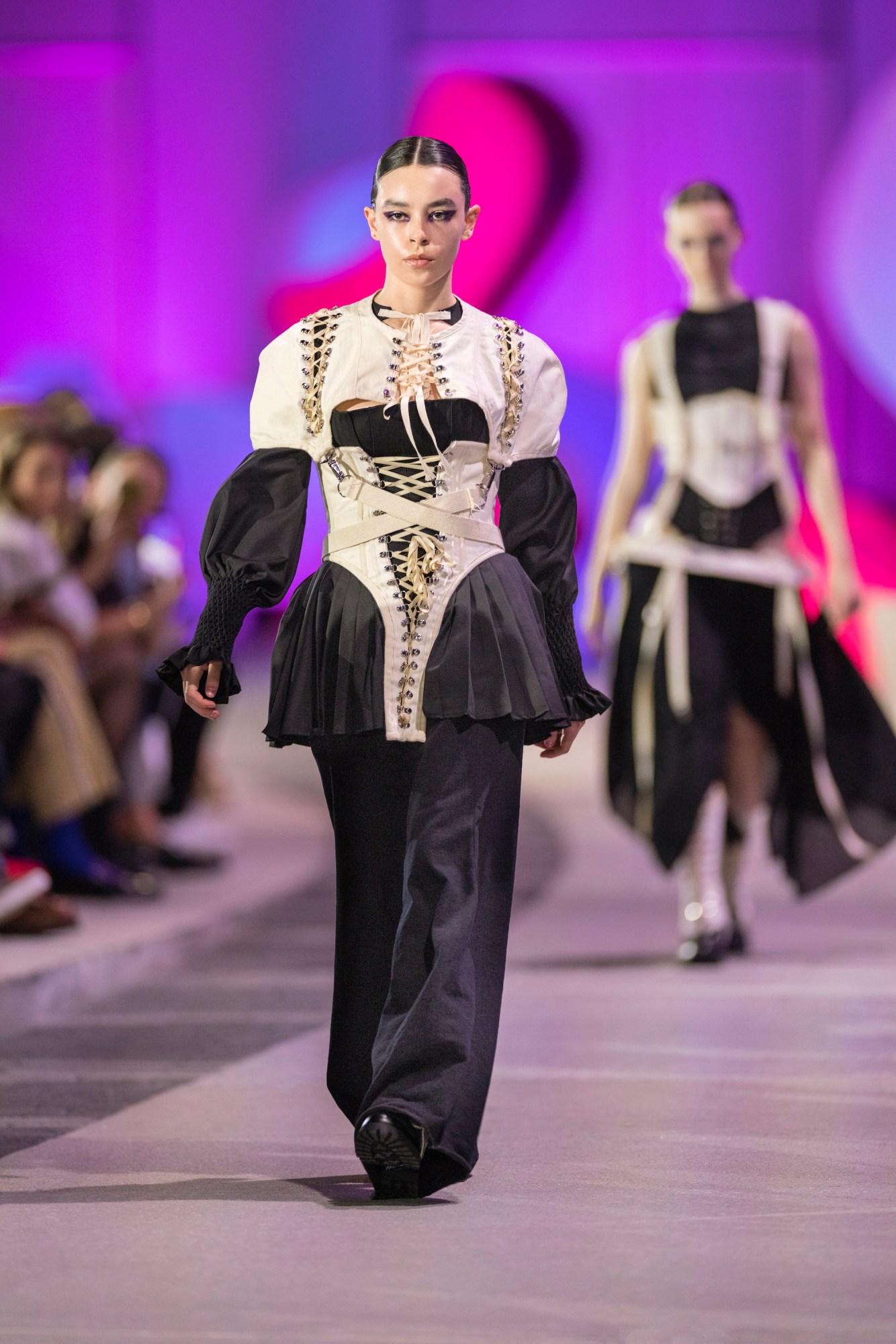 a model wearing Megan Smith's scad 2023 graduate collection