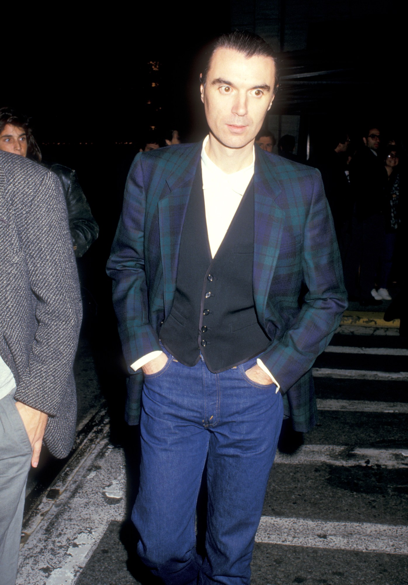 David Byrne at the New York Film Festival, 1987