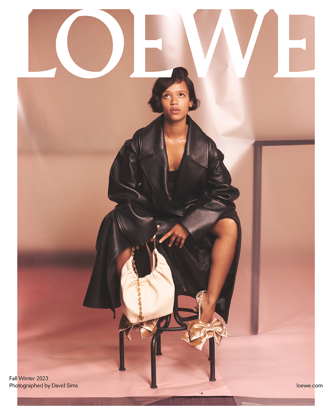 Taylor Russell in Loewe AW23 campaign by David Sims