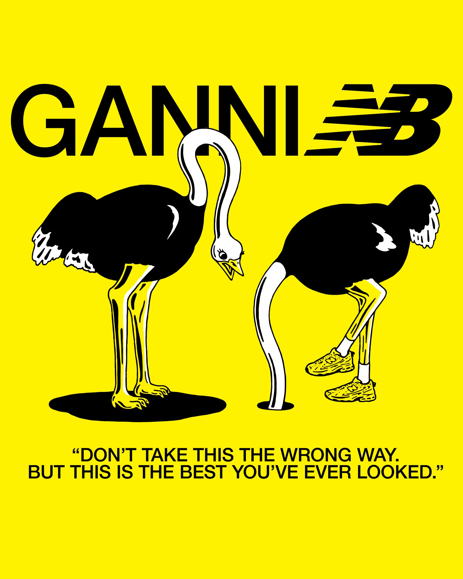 Ganni x New Balance campaign