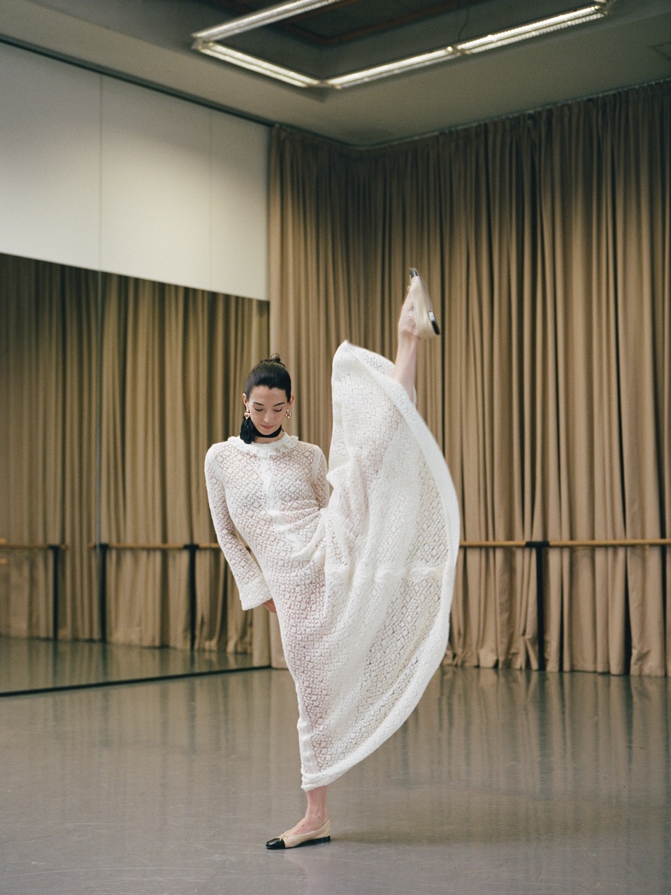 Photograph of ballet dancer wearing Chanel