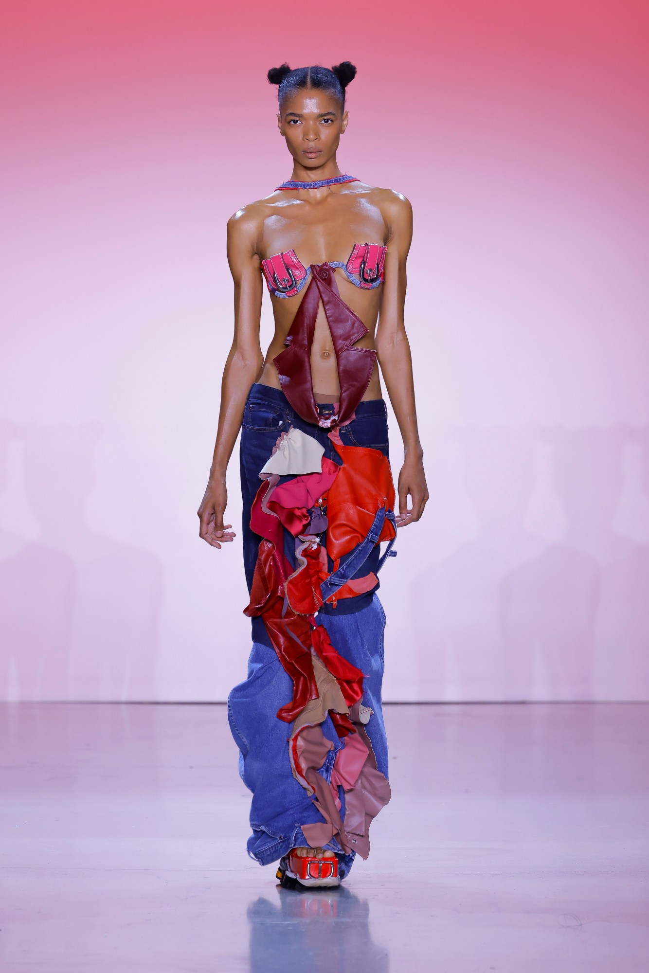 a model wearing kaylie haieisen's fit mfa graduate collection