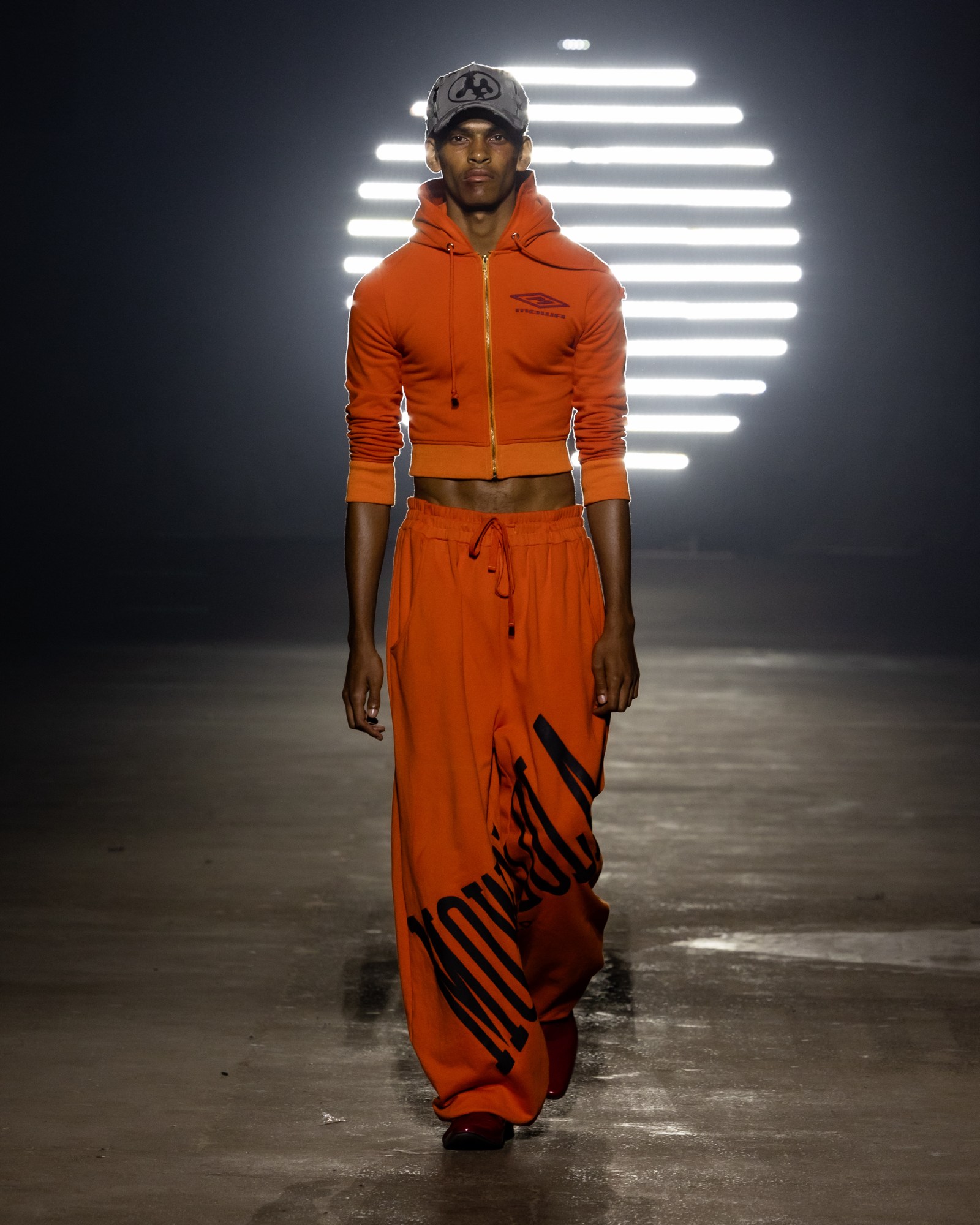 Model walking for Mowalola SS24 during London Fashion Week