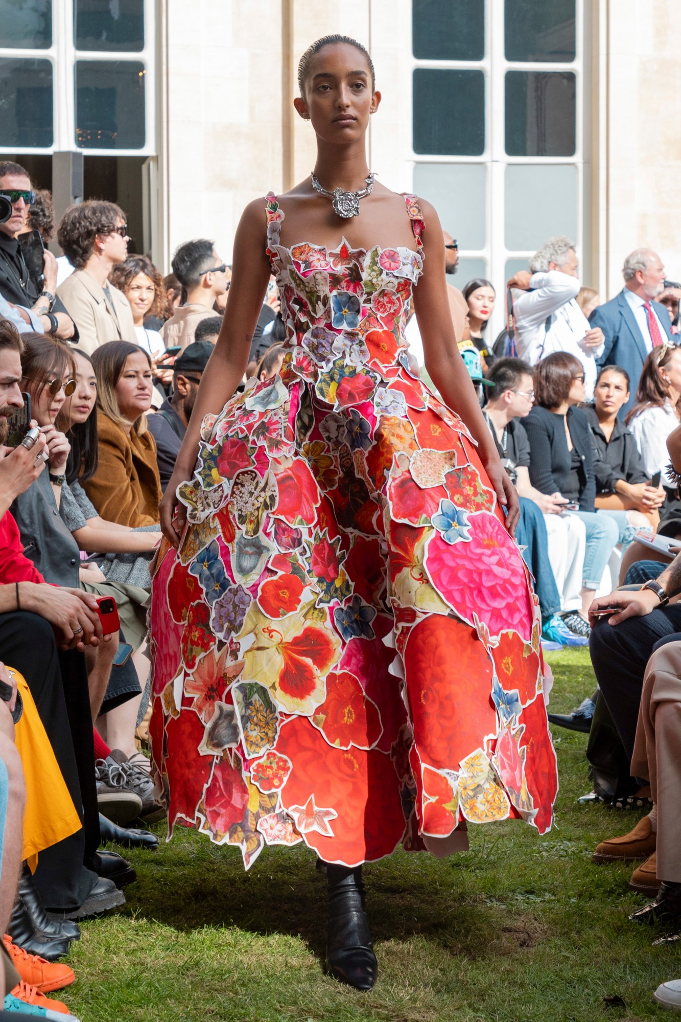 Model walking for Marni at Paris Fashion Week SS24