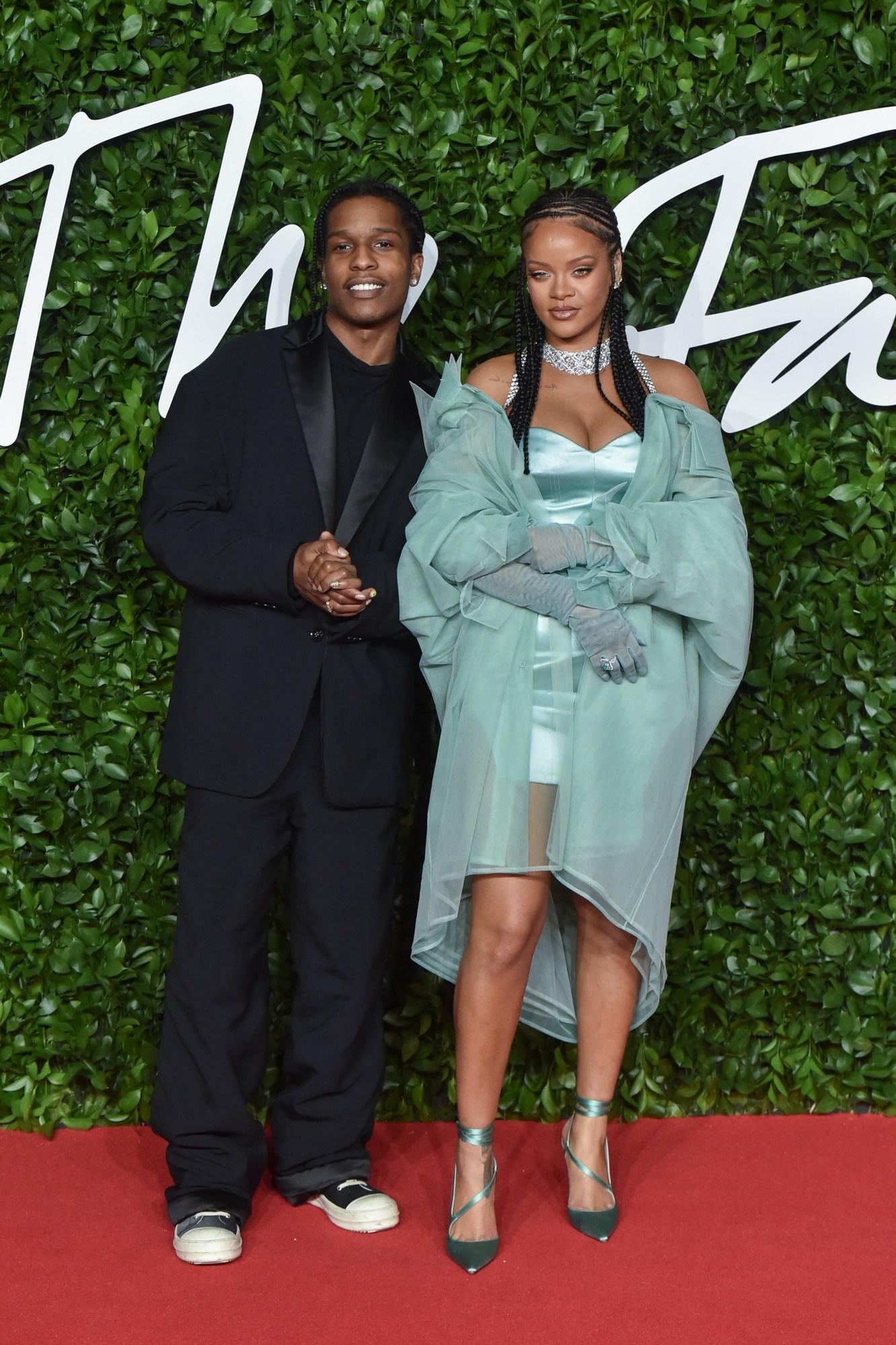 A$AP Rocky wearing Fenty with Rihanna at the Fashion Awards in 2019