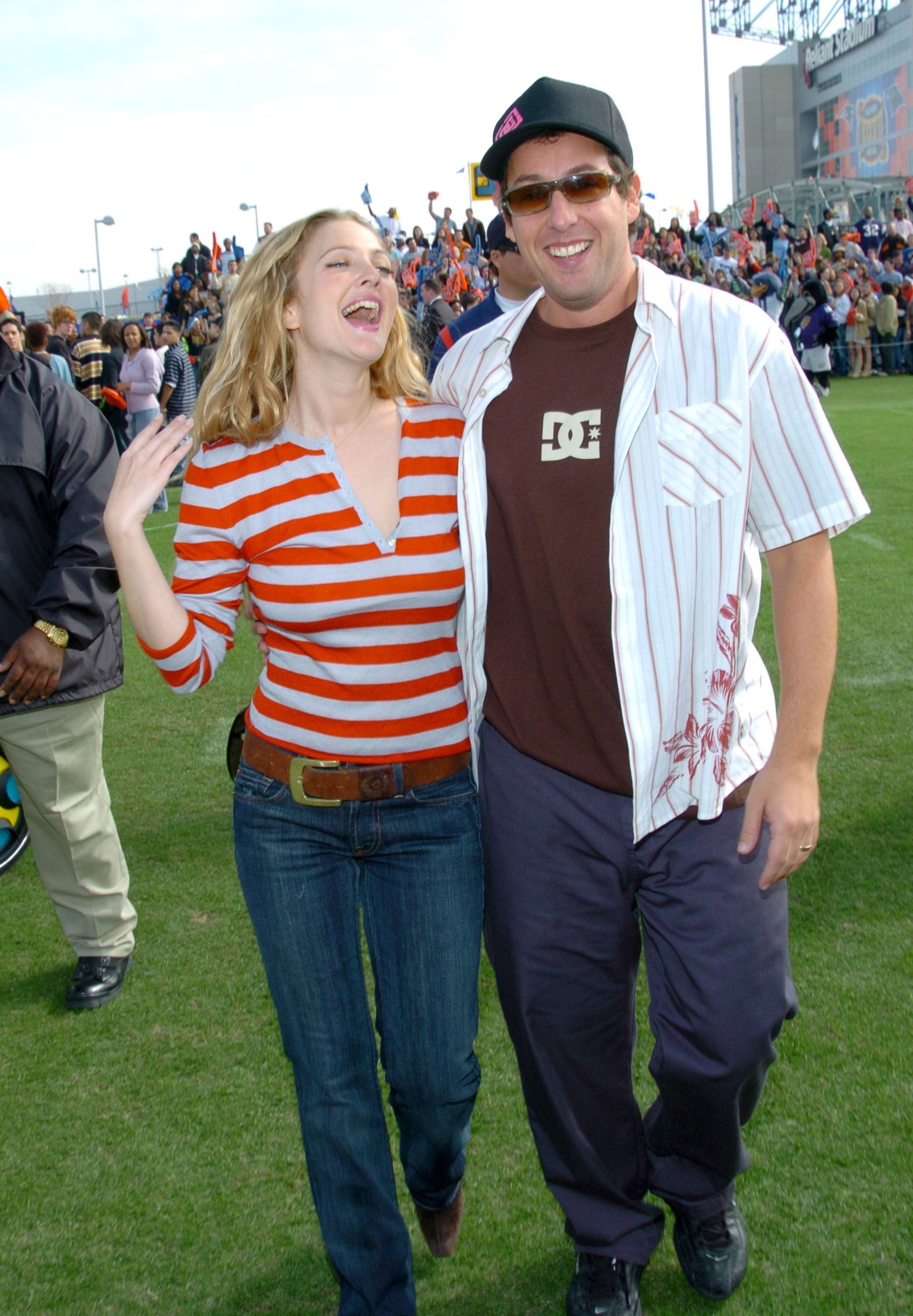 Adam Sandler at the Superbowl in 2004