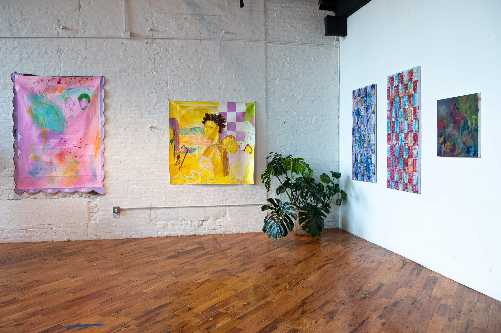 installation view of A Color Story curated by Cierra Britton Gallery