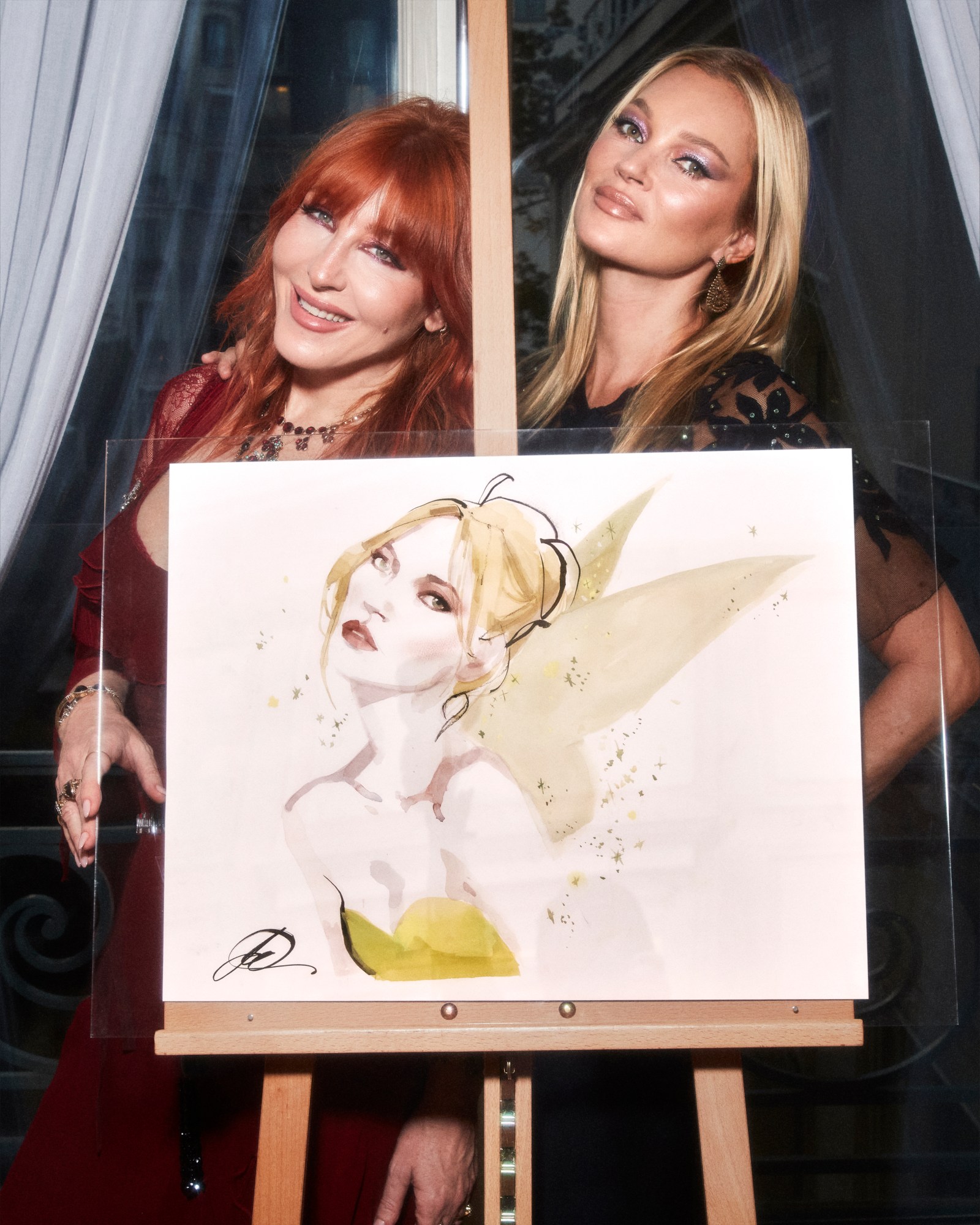 Kate Moss as Tinkerbell artwork at the Disney auction