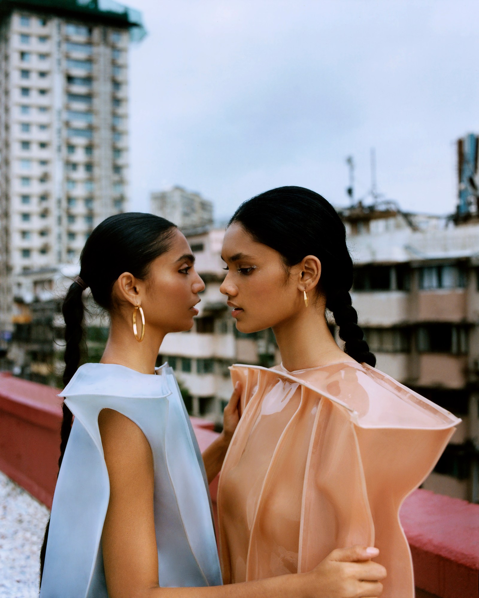 Models wearing indian designer Bloni Atelier