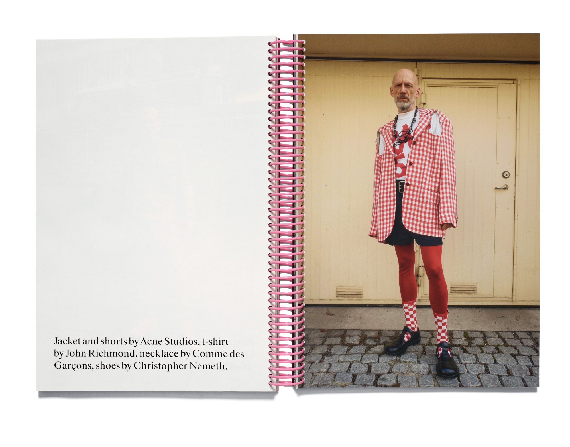 Pages from Acne Studios' book My Friend Magnus