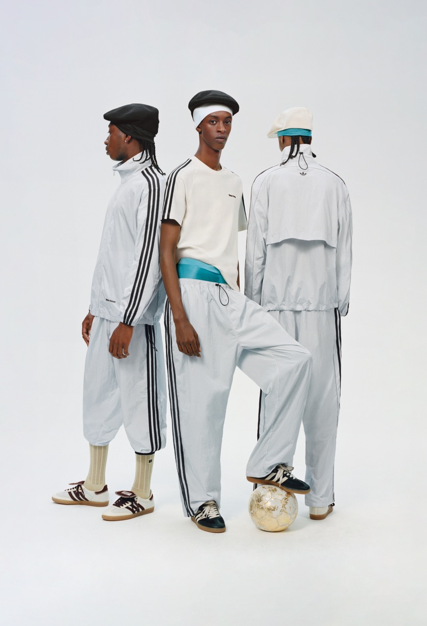 models wearing grace wales bonner adidas