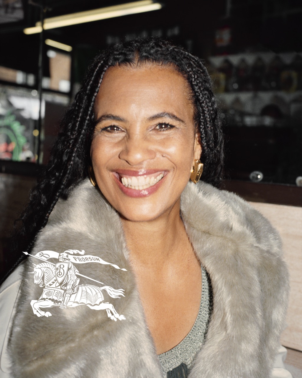 Neneh Cherry in the Burberry Spring 2024 campaign photographed by Tyrone Lebon