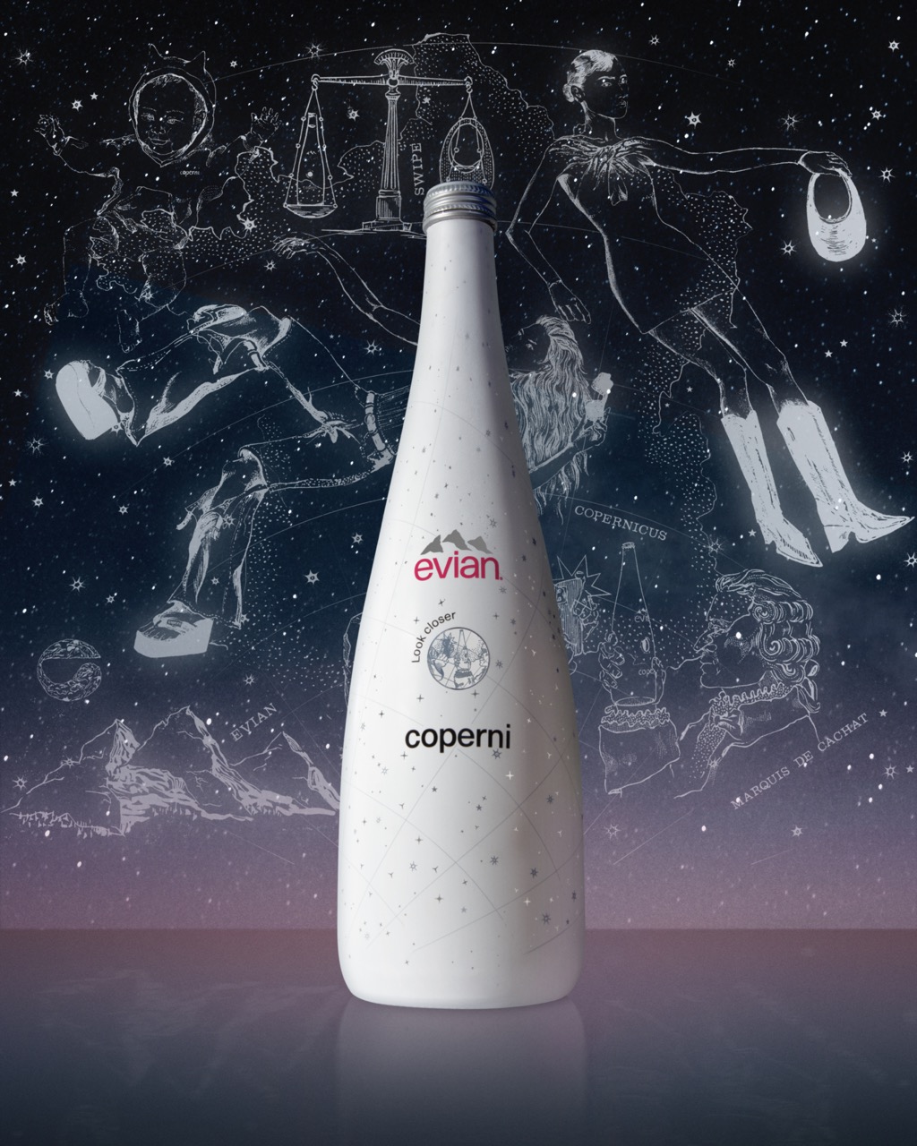 Coperni's Evian Water bottle