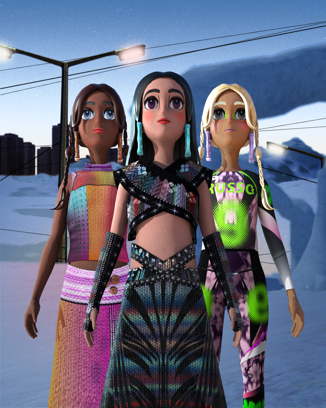 The Paolina Russo AW23 SKNUPS collection on Roblox